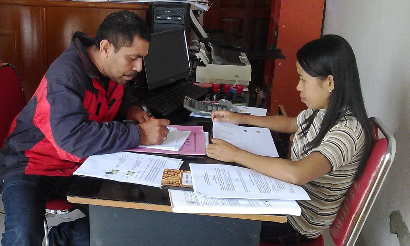 Pendampingan pengisian dokumen